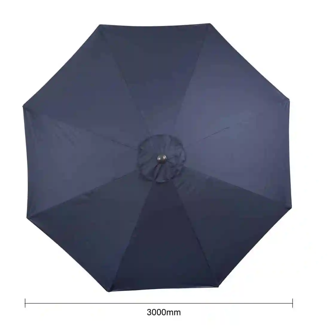 Bolero Seville Round Parasol 3m Diameter Navy Blue - Image 6