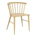 Bolero Harrowdene Metal Side Chairs Wood Effect (Pack of 2) - Image 1
