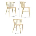Bolero Harrowdene Metal Side Chairs Wood Effect (Pack of 2) - Image 6