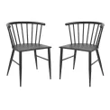 Bolero Harrowdene Black Spindle Chairs (Pack of 2) - Image 5