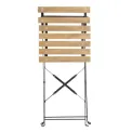 Bolero Perth Pavement Style Folding Chairs Wood Effect (Pack of 2) - Image 4