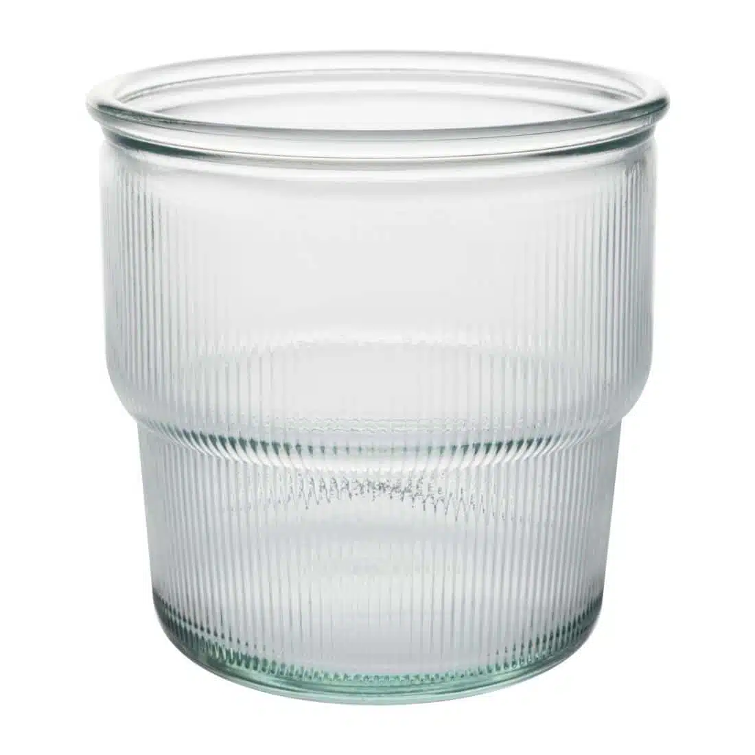 Olympia Recycled Glass Ribbed Stackable Tumblers 300ml (6 pack) - Image 3
