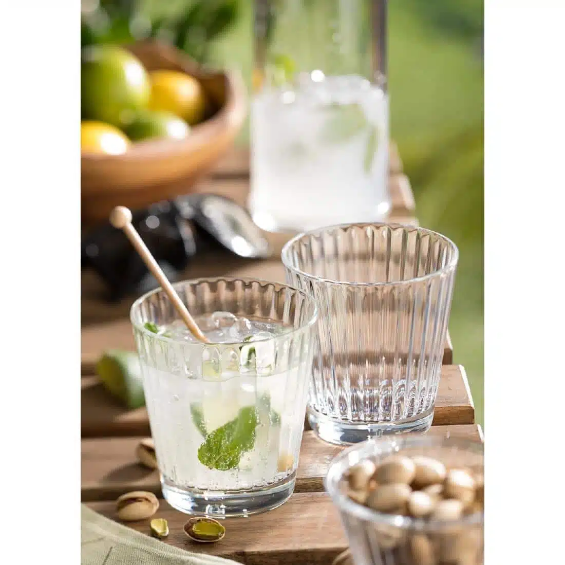 Utopia Lucent Lined Stacking Tumblers 340ml (6 Pack) - Image 3