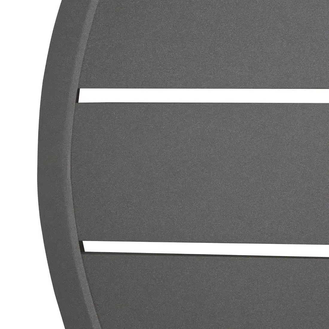 Bolero Aluminium Round Table Top Dark Grey 580mm - Image 4