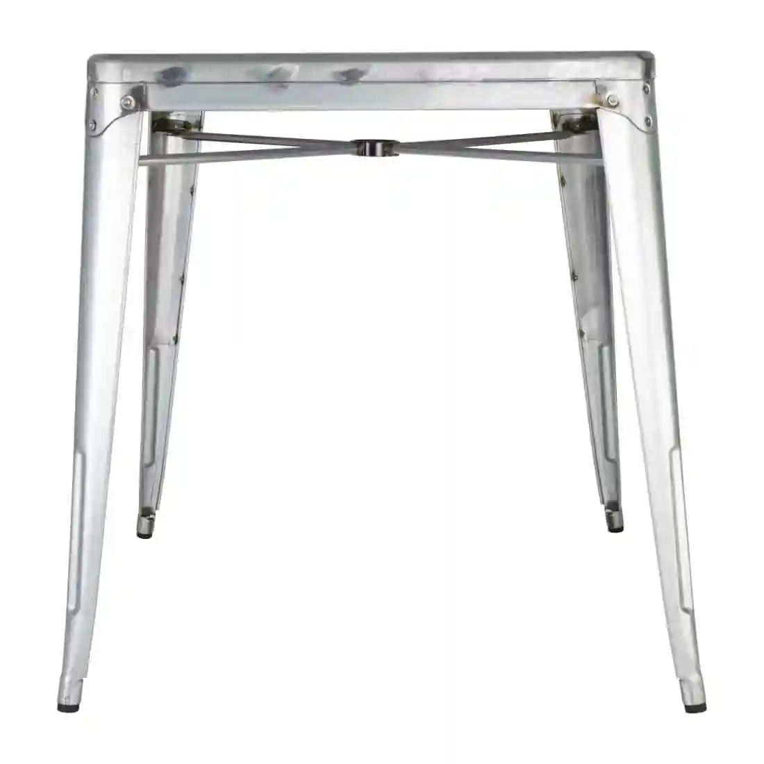 Bolero Bistro Galvanised Steel Square Table 668mm (Single) - Image 2