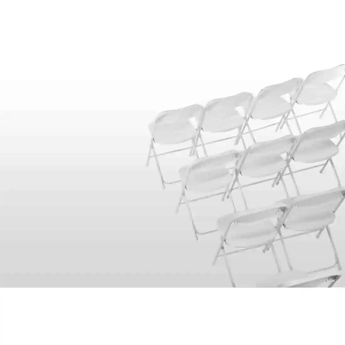 Bolero PP Folding Chairs White (Pack of 10) - Image 3