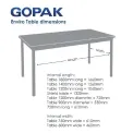 Gopak Enviro Indoor Beech Effect Square Dining Table 750mm - Image 2