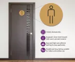 Gents Toilet Door Symbol. 150mm - Image 2