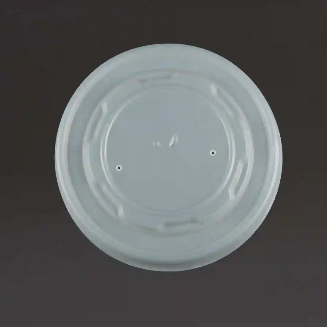 Vegware Compostable Hot Food Pot Flat Lids 350ml / 12oz and 455ml / 16oz (Pack of 500) - Image 1