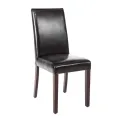Bolero Faux Leather Dining Chair Black (Pack of 2) - Image 1