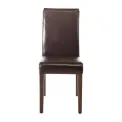 Bolero Faux Leather Dining Chairs Dark Brown (Pack of 2) - Image 2