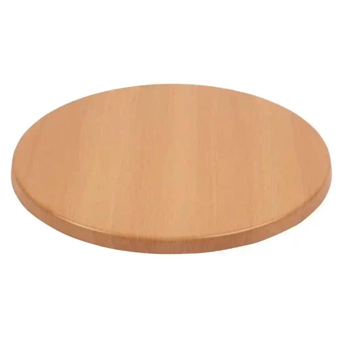 Bolero Pre-drilled Round Tabletop Beech Effect 600mm - Image 2