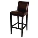 Bolero Faux Leather High Bar Stool Brown (Single) - Image 1