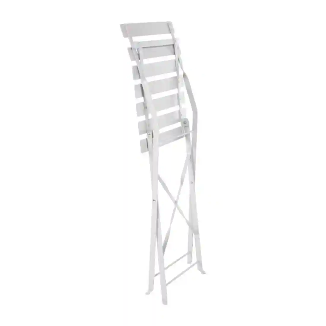 Bolero Perth Grey Pavement Style Steel Folding Chairs (Pack of 2) - Image 6