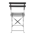 Bolero Perth Black Pavement Style Steel Folding Chairs (Pack of 2) - Image 8
