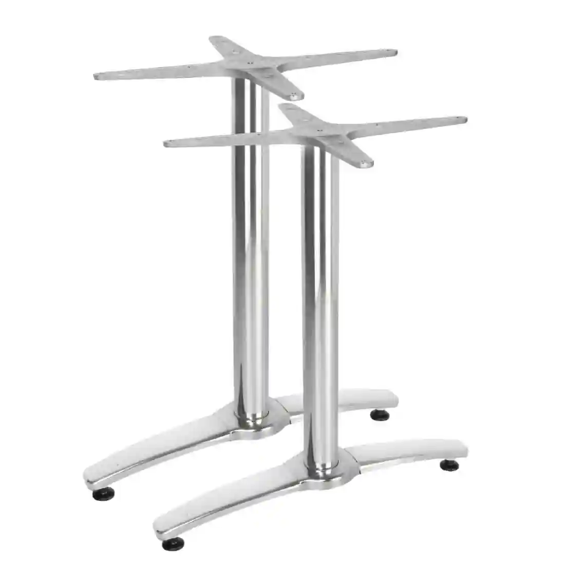 Bolero Aluminium Twin Leg Table Base (Pack of 2) - Image 1