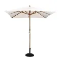 Bolero Square Pulley Parasol 2.5m Diameter Cream - Image 1