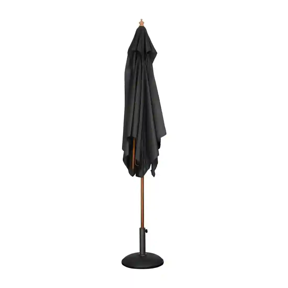 Bolero Square Double Pulley Parasol 2.5m Diameter Black - Image 2