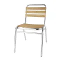 Bolero Aluminium & Ash Bistro Side Chairs (Pack of 4) - Image 1