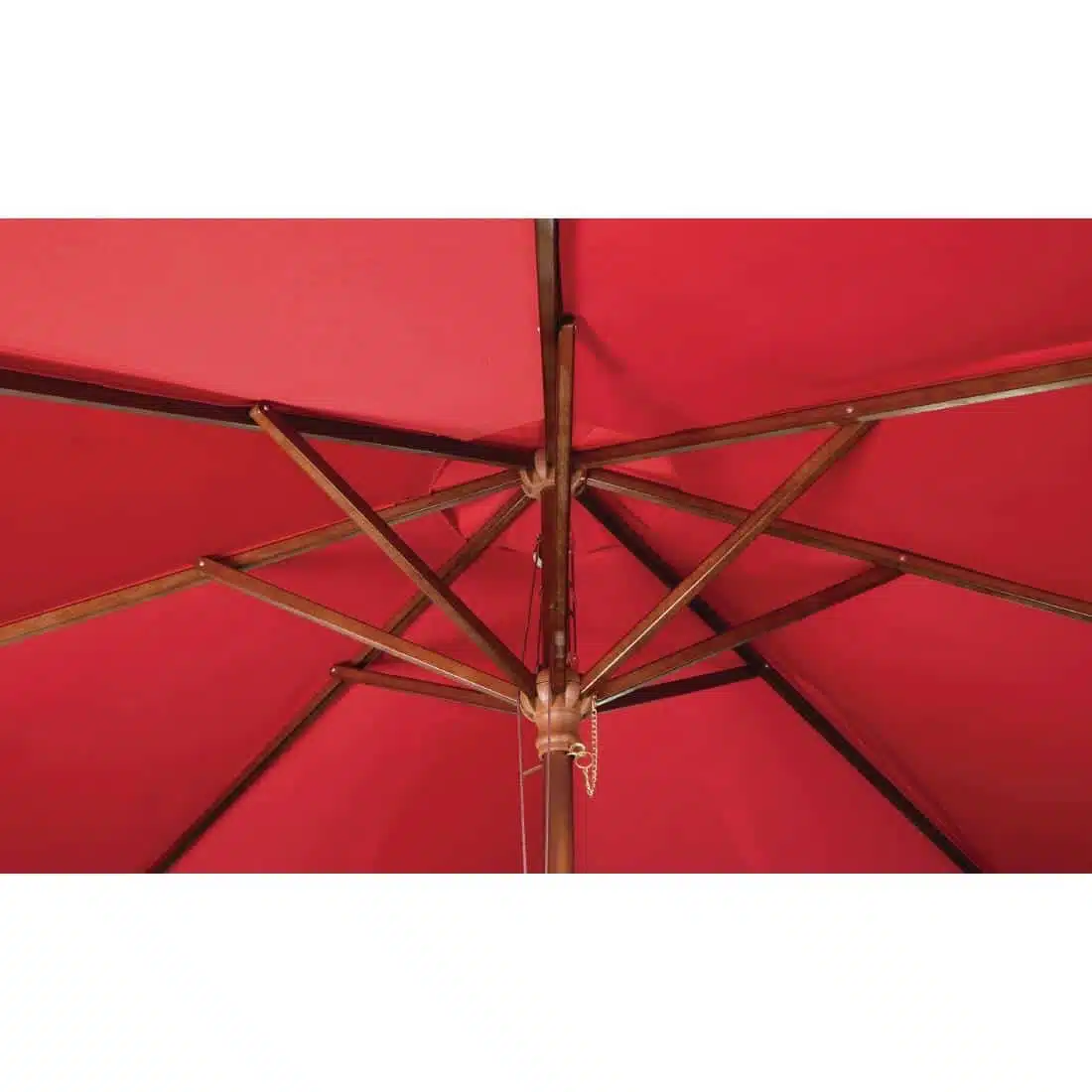 Bolero Round Parasol 3m Diameter Red - Image 3