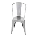 Bolero Bistro Steel Side Chairs Gun Metal Grey (Pack of 4) - Image 1