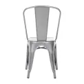 Bolero Bistro Steel Side Chairs Gun Metal Grey (Pack of 4) - Image 3