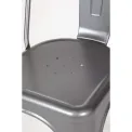 Bolero Bistro Steel Side Chairs Gun Metal Grey (Pack of 4) - Image 4