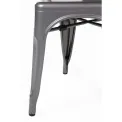 Bolero Bistro Steel Side Chairs Gun Metal Grey (Pack of 4) - Image 6