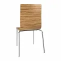 Bolero Square Back Side Chair Zebrano (Pack of 4) - Image 3