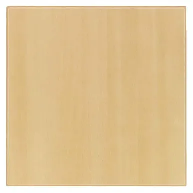 Werzalit Pre-drilled Square Table Top Planked Beech 800mm