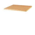 Werzalit Pre-drilled Square Table Top Planked Beech 800mm - Image 2