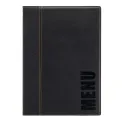 Securit Contemporary Menu Cover Black A4