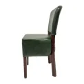 Hanoi Dining Chair In Dark Walnut with Bison Vinyl Cedar (Pack of 2) - Image 3