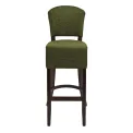 Hanoi Bar Chair in Dark Walnut with Shetland Forest Seatpad - Image 2