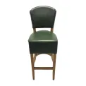 Hanoi Bar Chair in Weathered Oak with Bison Cedar Vinyl - Image 4