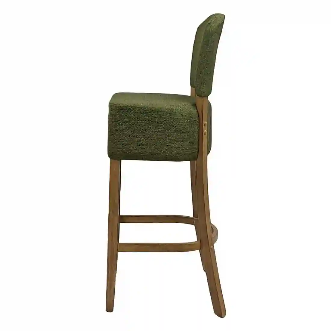 Hanoi Bar Chair in Weathered Oak with Shetland Forest Seatpad - Image 3
