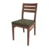 Bolero Bespoke Marty A Side Chair in Olive/Walnut