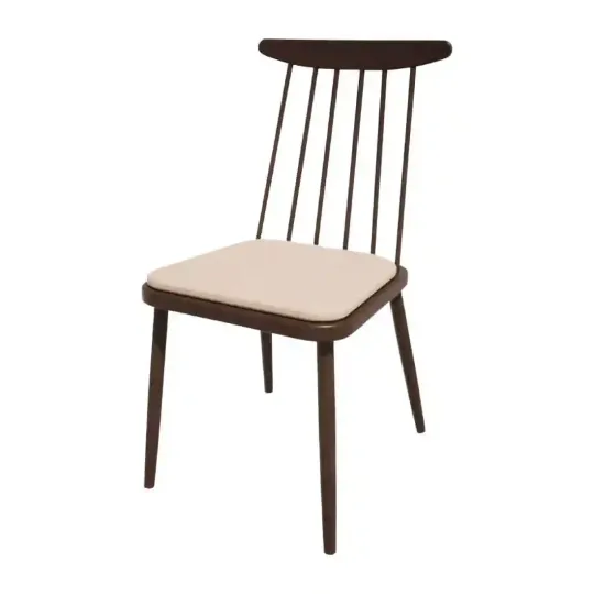 Bolero Bespoke Frank Side Chair Cream/Wenge