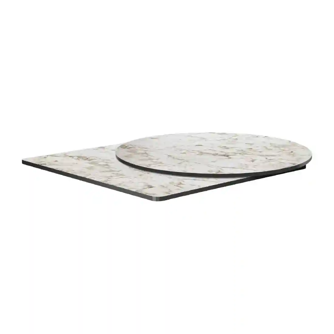 Extrema Square Carrara Marble Table Top 690x690mm - Image 2