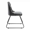 Harland Side Chair Leather Vintage Black (Pack of 2) - Image 3