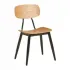 Juna Side Chair Ply Oak & Black Steel (Pack of 2)