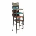 Tavo Stacking Mid Bar Stool Vintage Tan (Pack of 2) - Image 2