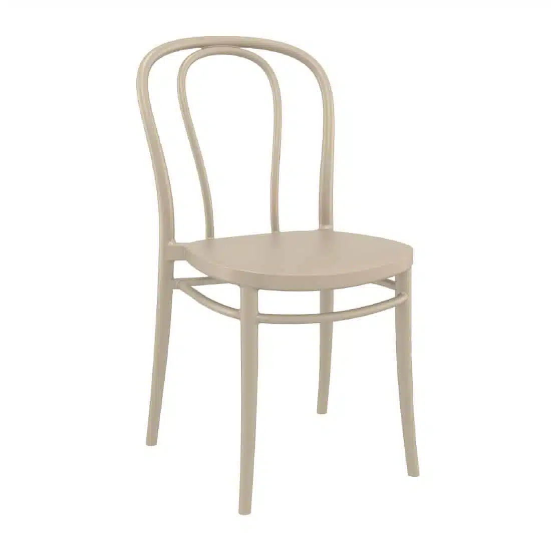 Victor Side Chair Taupe (Pack of 2) - Image 1