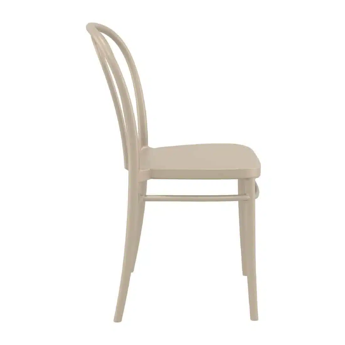 Victor Side Chair Taupe (Pack of 2) - Image 3