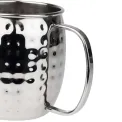 Olympia Barware Hammered Stainless Steel Mugs 440ml - Image 4