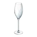 Cristal d'Arques Swirly Flute Glasses 240ml (8 Pack) - Image 1