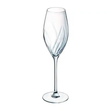 Cristal d'Arques Swirly Flute Glasses 240ml (8 Pack)