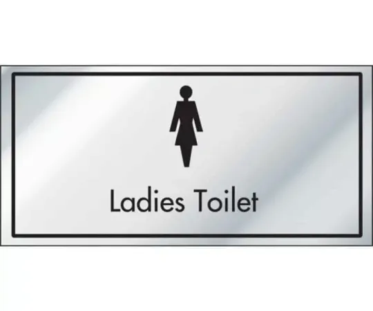 Ladies Toilet Information Door Sign