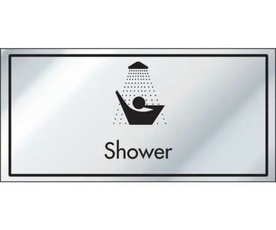 Shower Information Door Sign