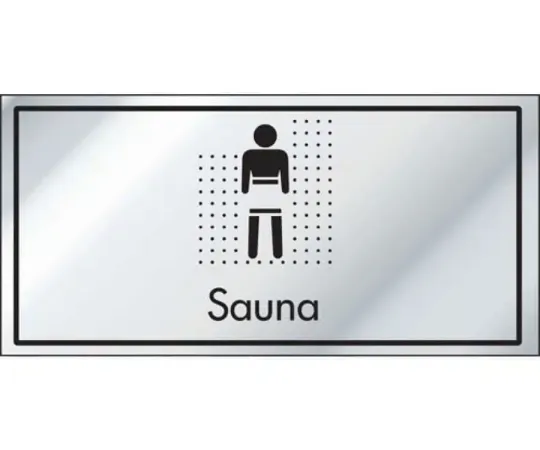 Sauna Information Door Sign